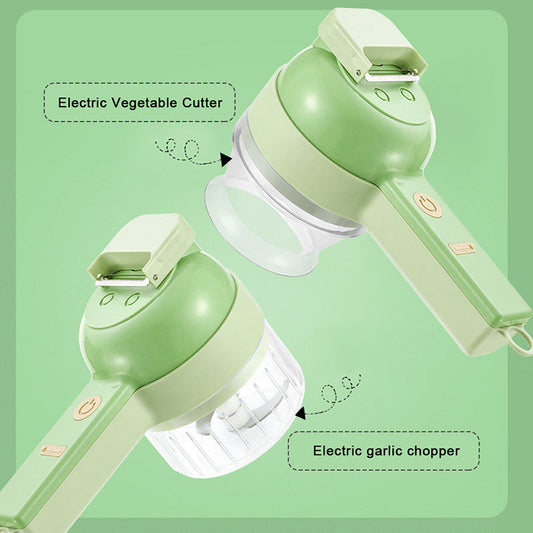 4-in-1 Electric Vegetable Cutter Easy to Use